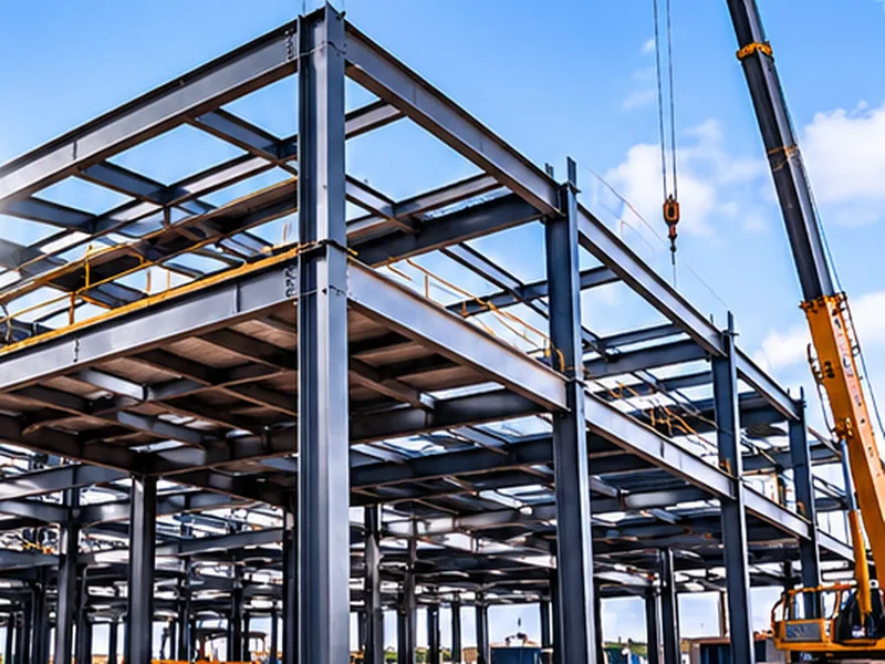 Fabrication Fabrication – ZEDEXMART – structural steel frame fabrication and erection with crane